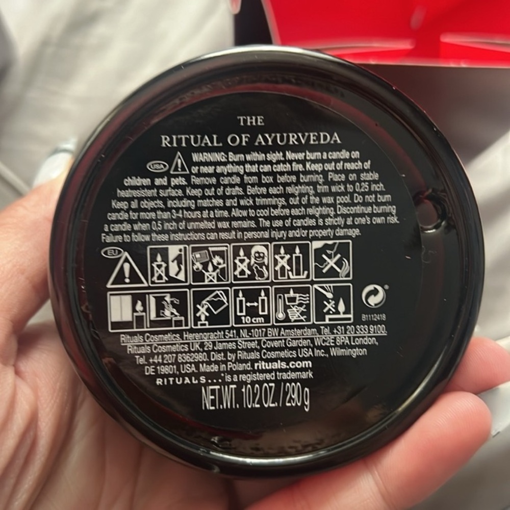 RITUAL OF AYURVEDA Indian Rose and Sweet Almond Oil scented candle New in box - Picture 5 of 5